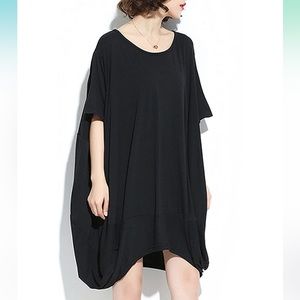 Oversized Shirt Cover-Up in Black